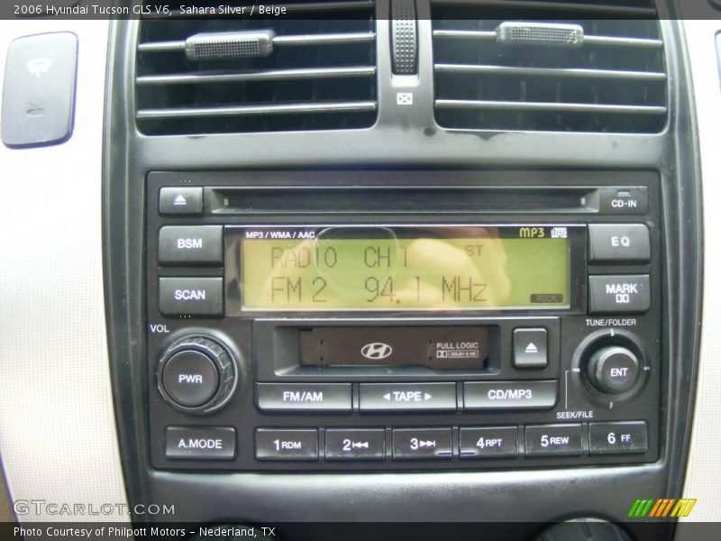 Sahara Silver / Beige 2006 Hyundai Tucson GLS V6
