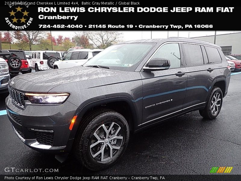 Baltic Gray Metallic / Global Black 2024 Jeep Grand Cherokee L Limited 4x4