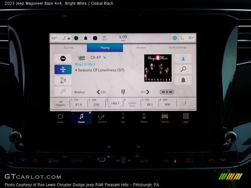 Controls of 2023 Wagoneer Base 4x4