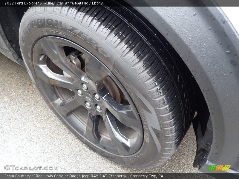 Star White Metallic / Ebony 2022 Ford Explorer ST-Line