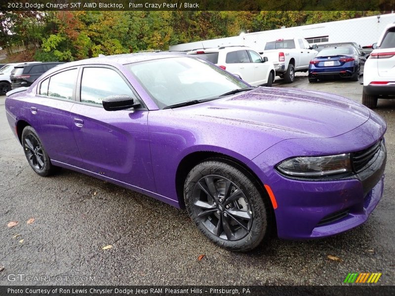 Front 3/4 View of 2023 Charger SXT AWD Blacktop