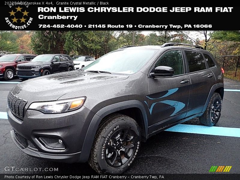 Granite Crystal Metallic / Black 2022 Jeep Cherokee X 4x4