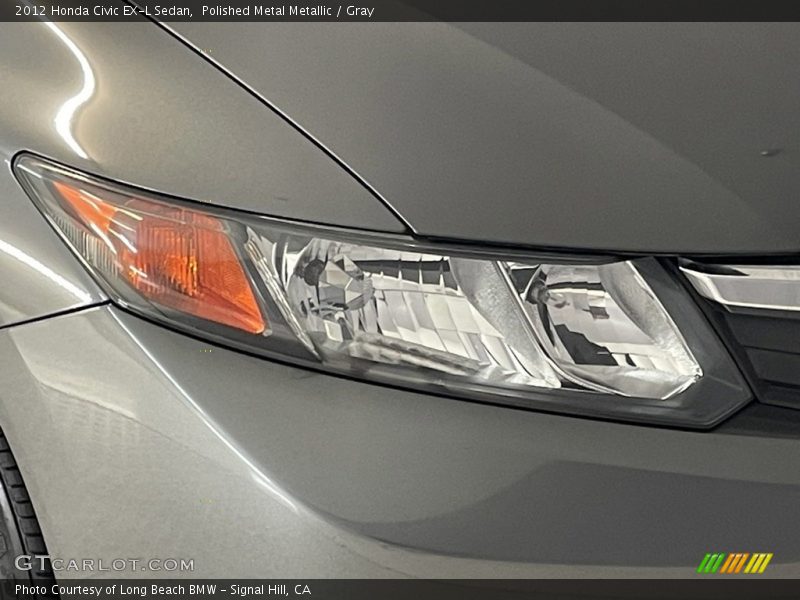 Polished Metal Metallic / Gray 2012 Honda Civic EX-L Sedan