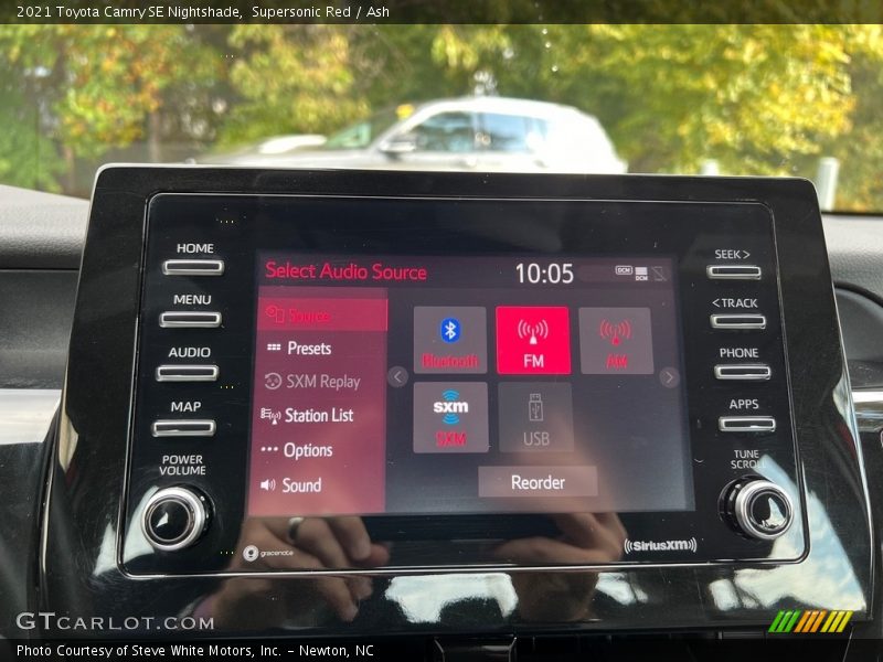 Controls of 2021 Camry SE Nightshade
