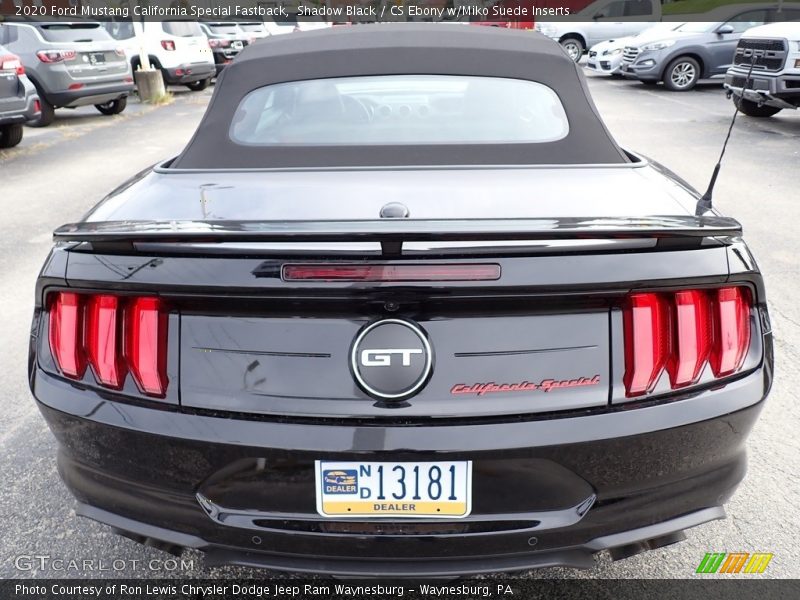  2020 Mustang California Special Fastback Shadow Black