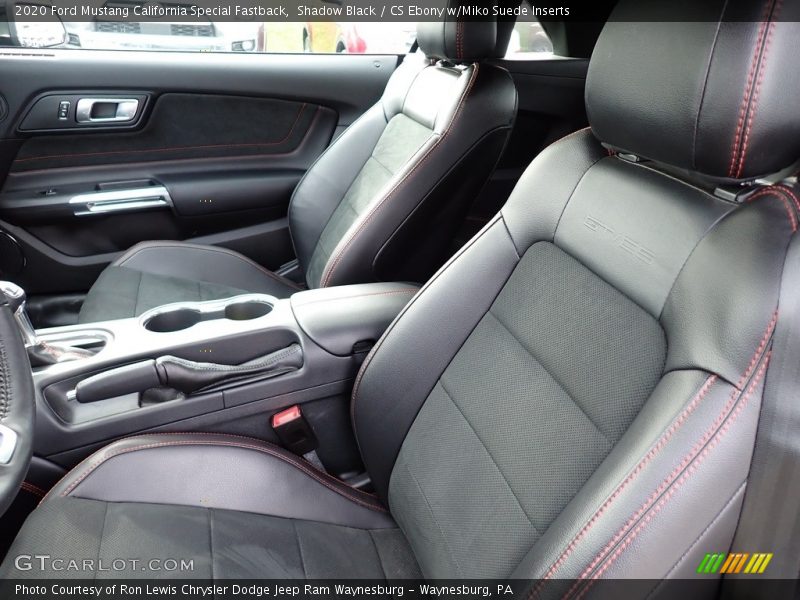 Front Seat of 2020 Mustang California Special Fastback