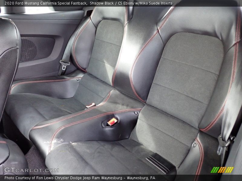 Rear Seat of 2020 Mustang California Special Fastback