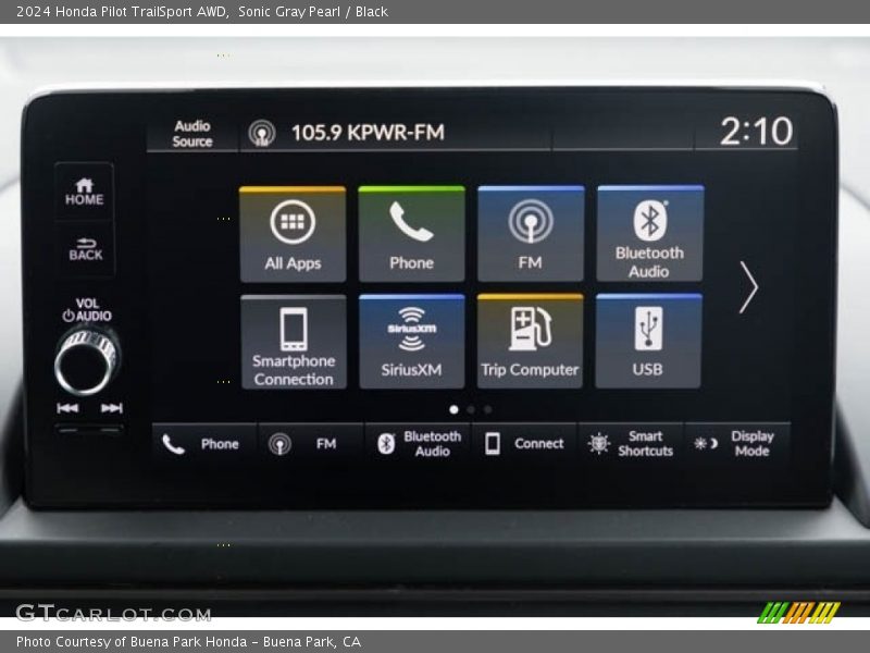 Controls of 2024 Pilot TrailSport AWD