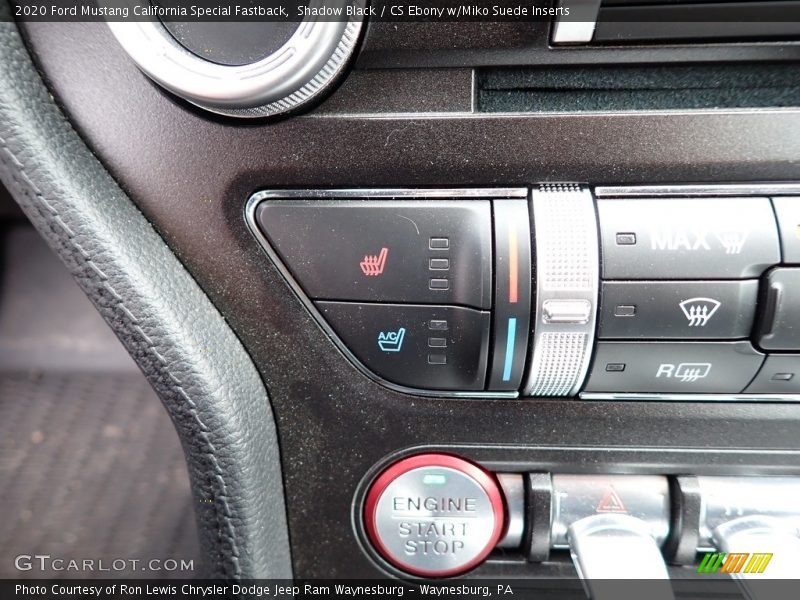 Controls of 2020 Mustang California Special Fastback
