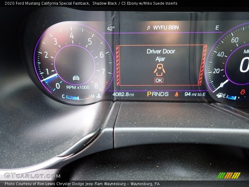  2020 Mustang California Special Fastback California Special Fastback Gauges