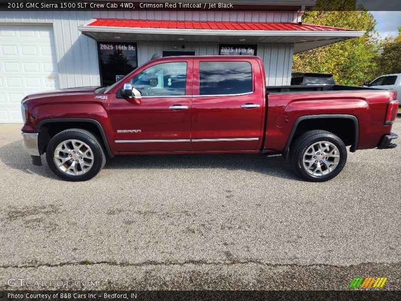Crimson Red Tintcoat / Jet Black 2016 GMC Sierra 1500 SLT Crew Cab 4WD