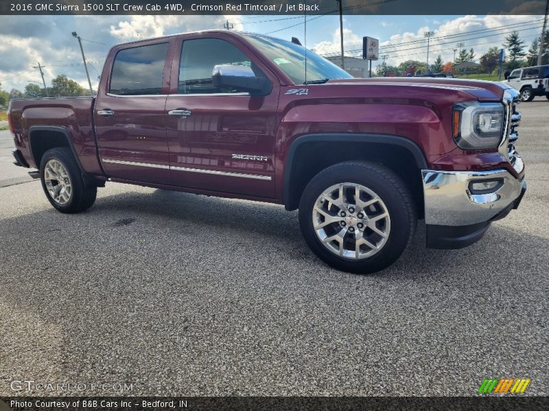 Crimson Red Tintcoat / Jet Black 2016 GMC Sierra 1500 SLT Crew Cab 4WD