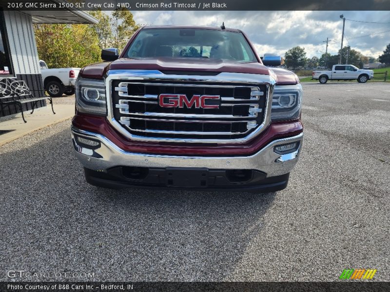 Crimson Red Tintcoat / Jet Black 2016 GMC Sierra 1500 SLT Crew Cab 4WD