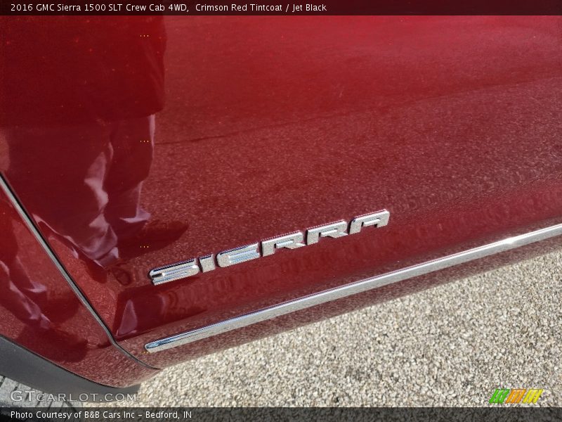 Crimson Red Tintcoat / Jet Black 2016 GMC Sierra 1500 SLT Crew Cab 4WD