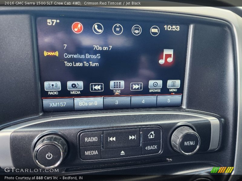 Crimson Red Tintcoat / Jet Black 2016 GMC Sierra 1500 SLT Crew Cab 4WD