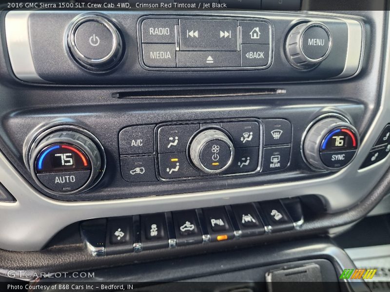 Crimson Red Tintcoat / Jet Black 2016 GMC Sierra 1500 SLT Crew Cab 4WD