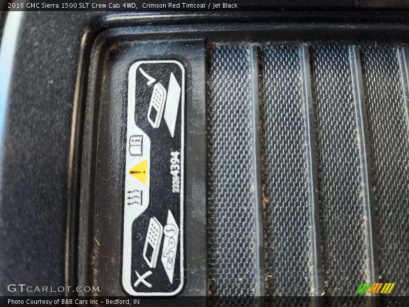 Crimson Red Tintcoat / Jet Black 2016 GMC Sierra 1500 SLT Crew Cab 4WD