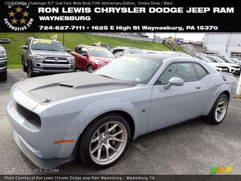 Smoke Show / Black 2020 Dodge Challenger R/T Scat Pack Wide Body 50th Anniversary Edition
