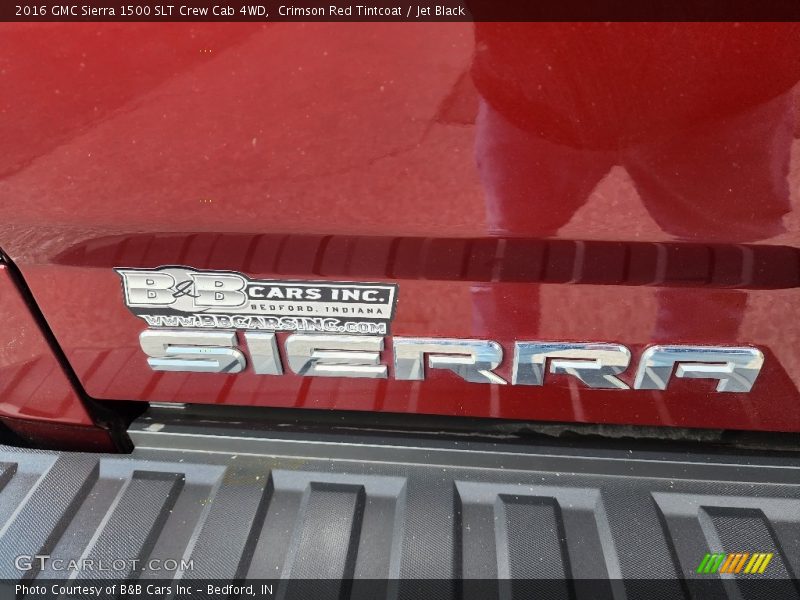 Crimson Red Tintcoat / Jet Black 2016 GMC Sierra 1500 SLT Crew Cab 4WD
