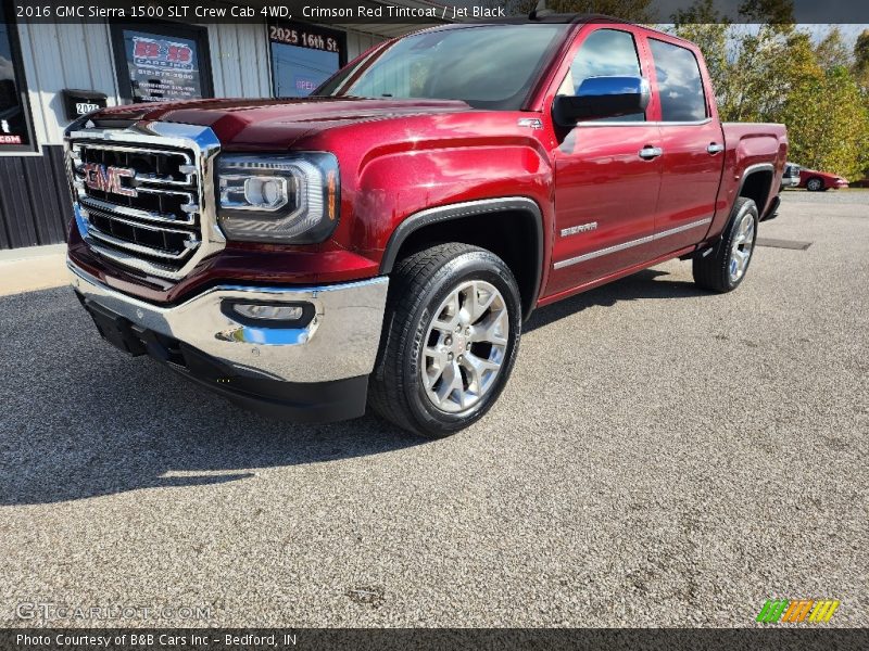 Crimson Red Tintcoat / Jet Black 2016 GMC Sierra 1500 SLT Crew Cab 4WD