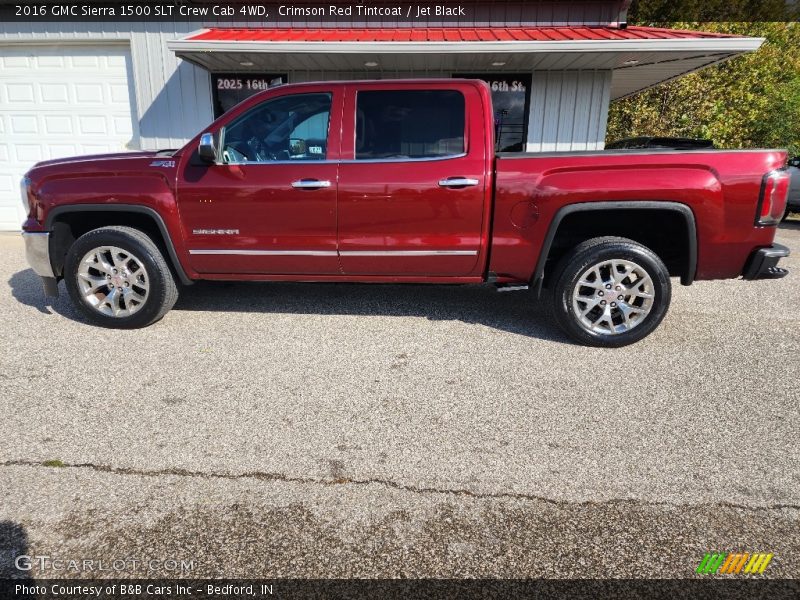 Crimson Red Tintcoat / Jet Black 2016 GMC Sierra 1500 SLT Crew Cab 4WD