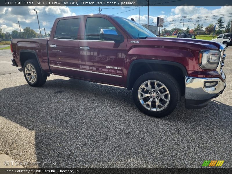 Crimson Red Tintcoat / Jet Black 2016 GMC Sierra 1500 SLT Crew Cab 4WD