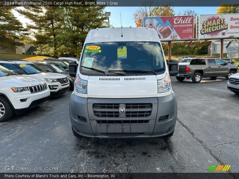 Bright White / Gray 2014 Ram ProMaster 2500 Cargo High Roof