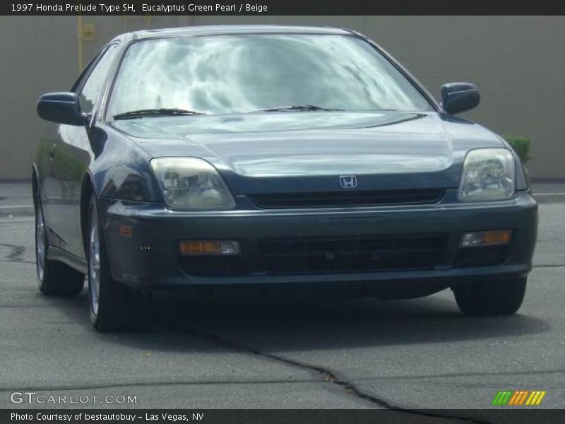 Eucalyptus Green Pearl / Beige 1997 Honda Prelude Type SH