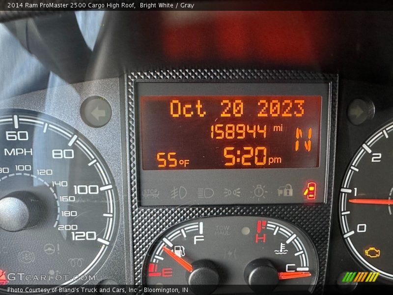  2014 ProMaster 2500 Cargo High Roof 2500 Cargo High Roof Gauges