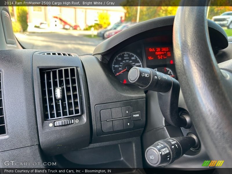 Controls of 2014 ProMaster 2500 Cargo High Roof