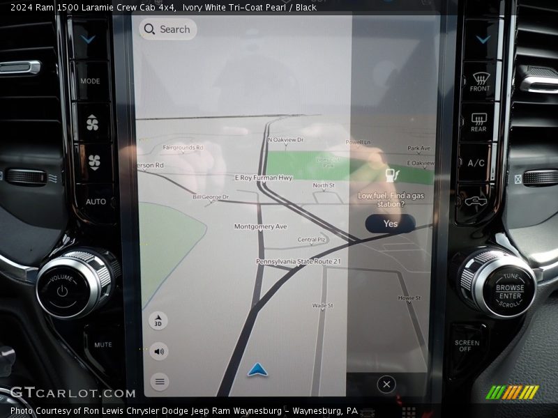 Navigation of 2024 1500 Laramie Crew Cab 4x4