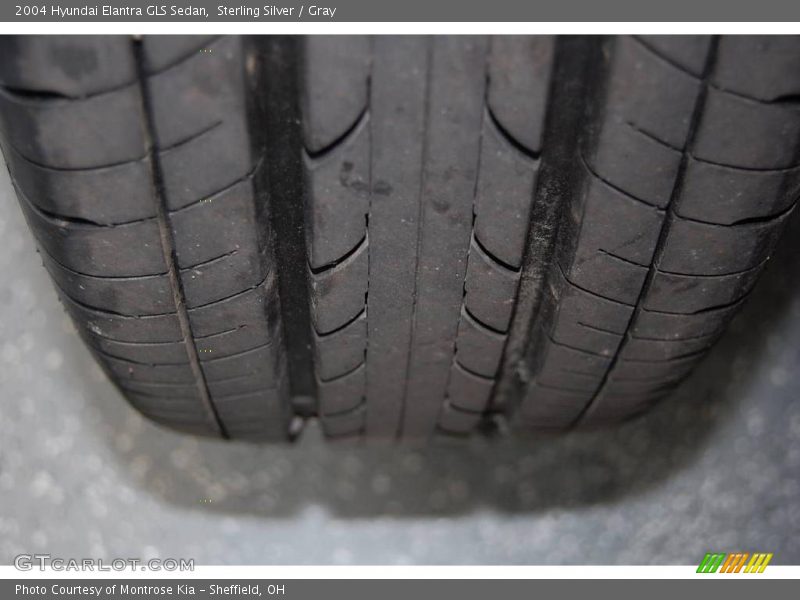 Sterling Silver / Gray 2004 Hyundai Elantra GLS Sedan