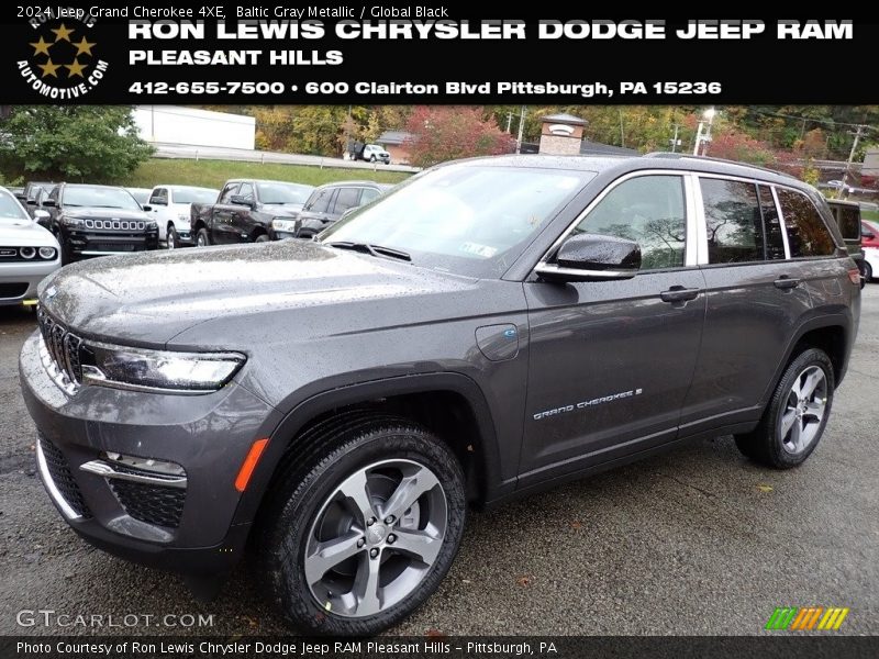 Baltic Gray Metallic / Global Black 2024 Jeep Grand Cherokee 4XE
