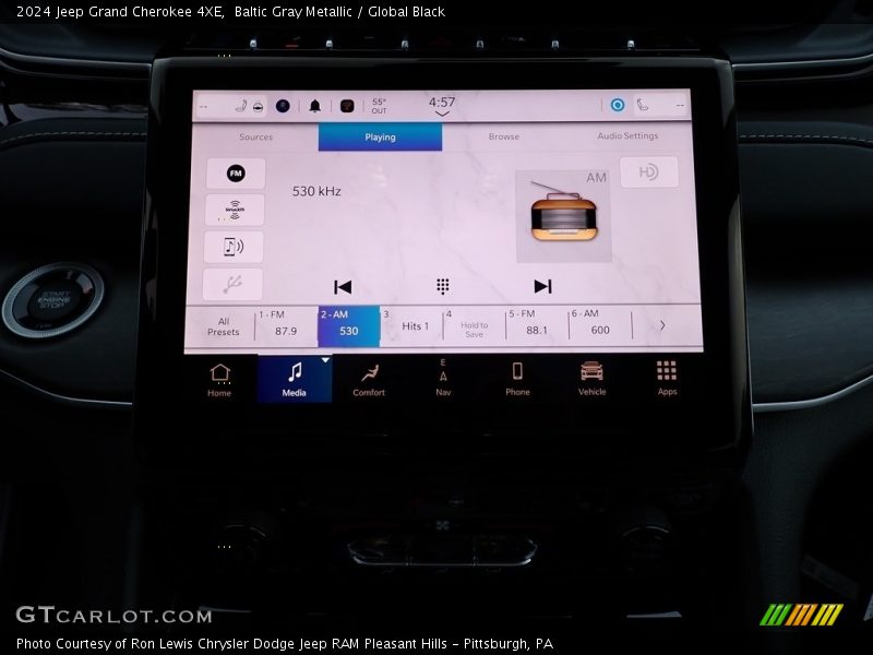 Baltic Gray Metallic / Global Black 2024 Jeep Grand Cherokee 4XE