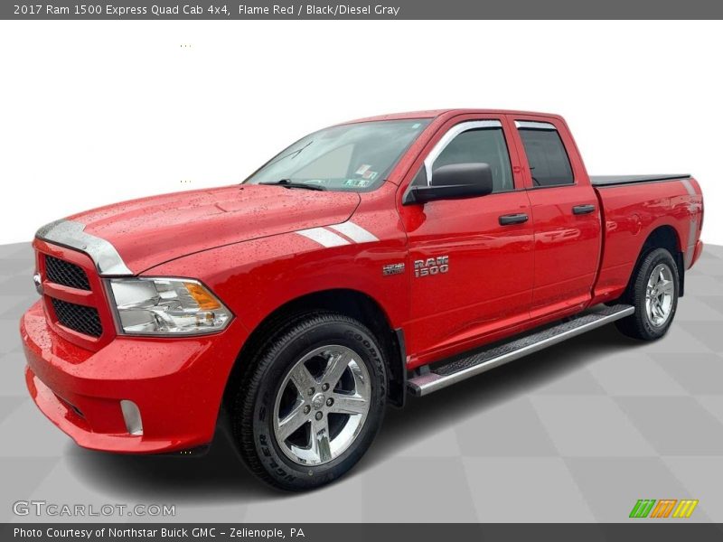 Flame Red / Black/Diesel Gray 2017 Ram 1500 Express Quad Cab 4x4