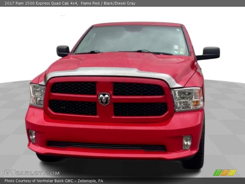 Flame Red / Black/Diesel Gray 2017 Ram 1500 Express Quad Cab 4x4