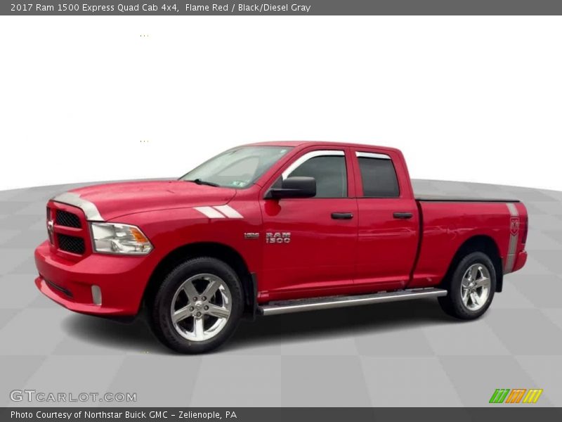 Flame Red / Black/Diesel Gray 2017 Ram 1500 Express Quad Cab 4x4