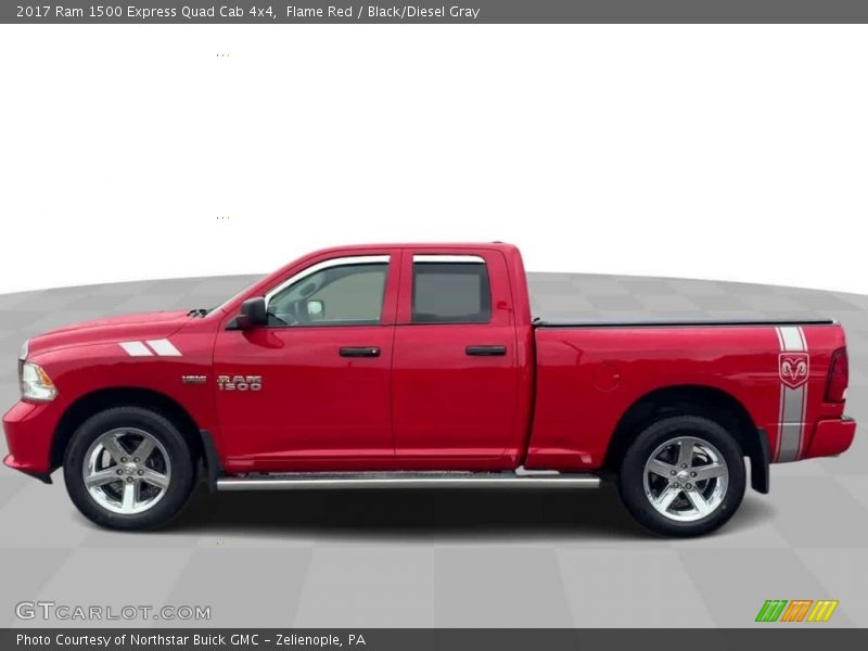 Flame Red / Black/Diesel Gray 2017 Ram 1500 Express Quad Cab 4x4