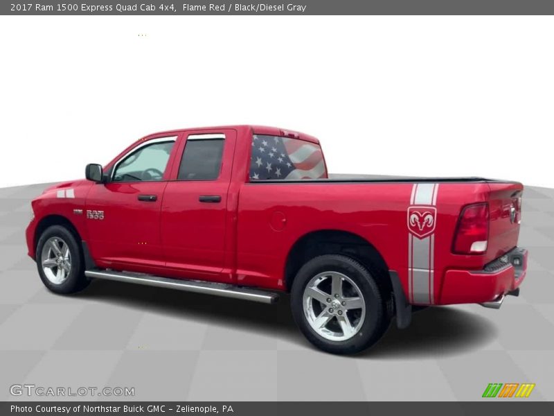 Flame Red / Black/Diesel Gray 2017 Ram 1500 Express Quad Cab 4x4