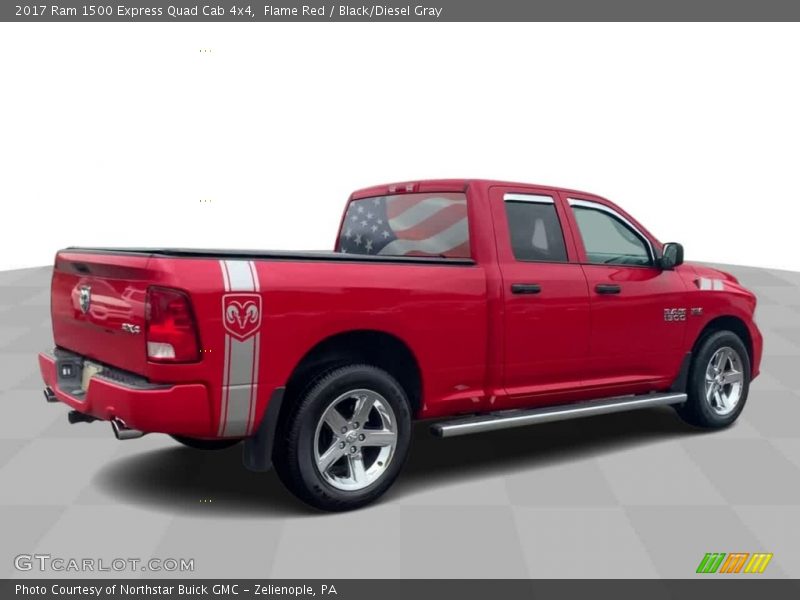 Flame Red / Black/Diesel Gray 2017 Ram 1500 Express Quad Cab 4x4