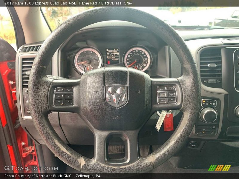 Flame Red / Black/Diesel Gray 2017 Ram 1500 Express Quad Cab 4x4