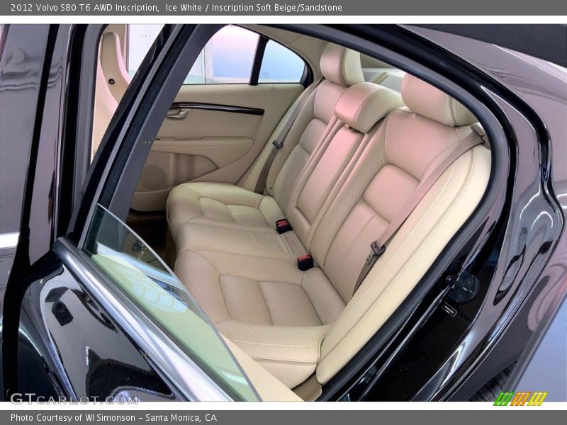 Ice White / Inscription Soft Beige/Sandstone 2012 Volvo S80 T6 AWD Inscription