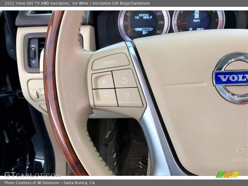  2012 S80 T6 AWD Inscription Steering Wheel