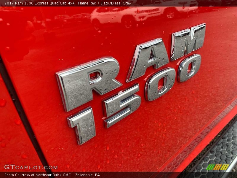 Flame Red / Black/Diesel Gray 2017 Ram 1500 Express Quad Cab 4x4