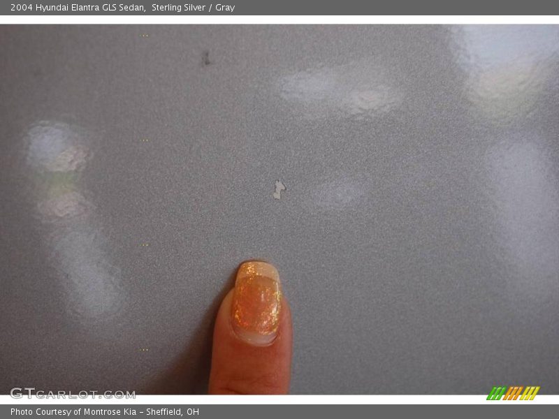 Sterling Silver / Gray 2004 Hyundai Elantra GLS Sedan