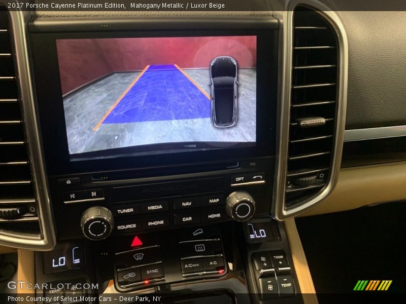 Mahogany Metallic / Luxor Beige 2017 Porsche Cayenne Platinum Edition