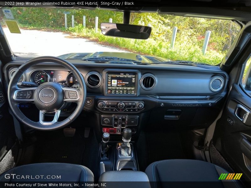 Dashboard of 2022 Wrangler Unlimited Rubicon 4XE Hybrid