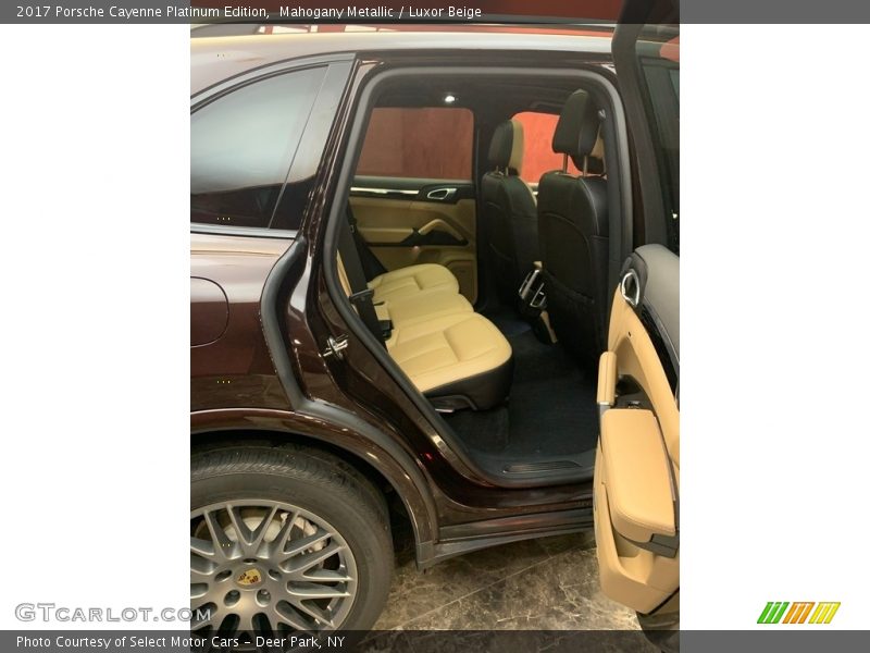 Rear Seat of 2017 Cayenne Platinum Edition