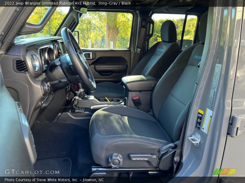 Front Seat of 2022 Wrangler Unlimited Rubicon 4XE Hybrid