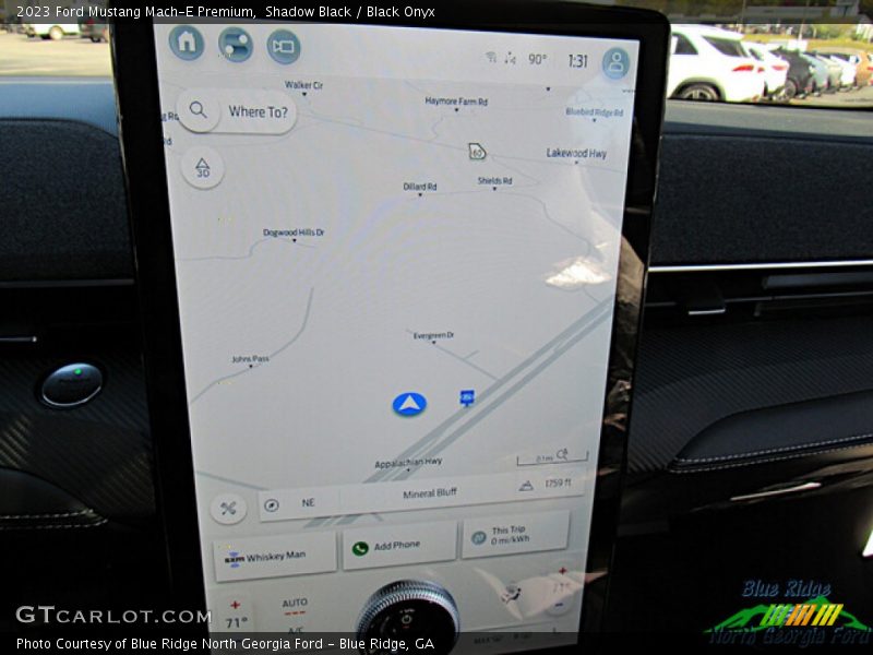 Navigation of 2023 Mustang Mach-E Premium